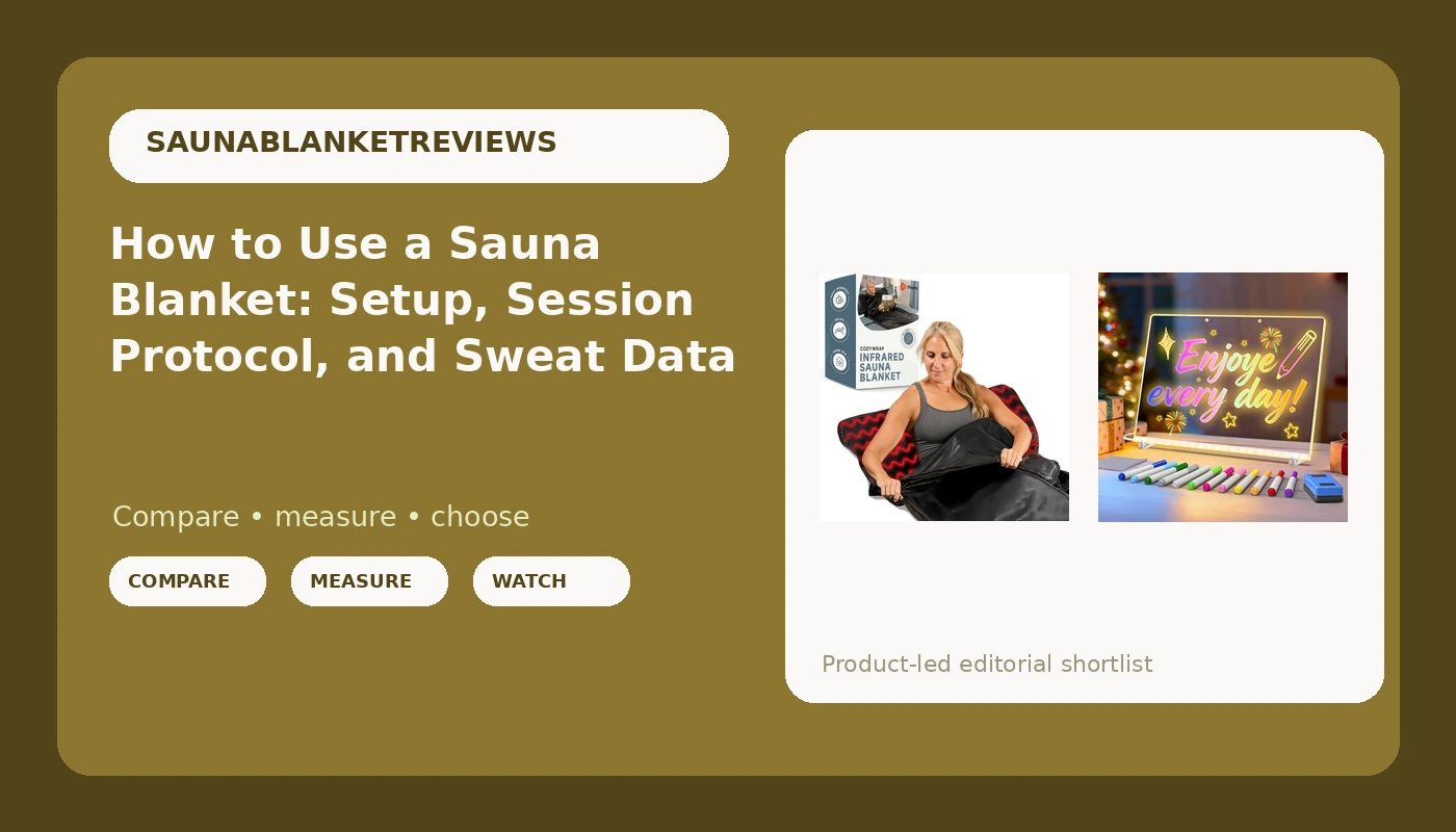 How to Use a Sauna Blanket: Setup, Session Protocol, and Sweat Data