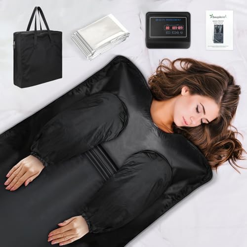 Infrared Sauna Blanket, Far Infrared Blanket, Dual Temperature Control, Portable Infrared Sauna for Home, Max 176℉, 30-90 Min Timer, 6 ft x 3 ft : Patio, Lawn &amp; Garden