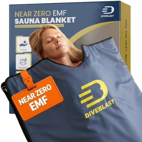 DIVEBLAST Zero EMF Sauna Blanket for Weight Loss and Detox, 71x35.6in